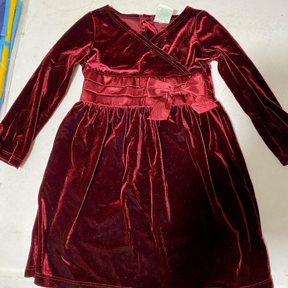 Velour Holiday Dress 2T